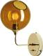 DESIGN BY US Ballroom wandlamp kort, amber, glas, mondgeblazen