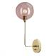 DESIGN BY US Ballroom Long wandlamp, roze, glas, handgeblazen