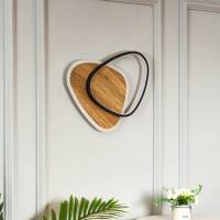 ECO-Light LED wandlamp Ovest, licht hout, lengte 45 cm, hout, CCT