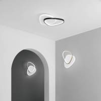 ECO-Light LED wandlamp Ovest, zwart, lengte 45 cm, aluminium, CCT