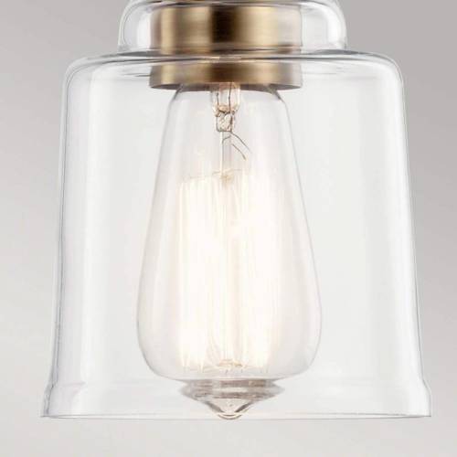 KICHLER Aivian hanglamp, 1-lamp, brons antiek