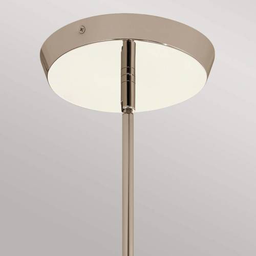 Quintiesse Kayva hanglamp, IP44, 4-lamps, gepolijst nikkel