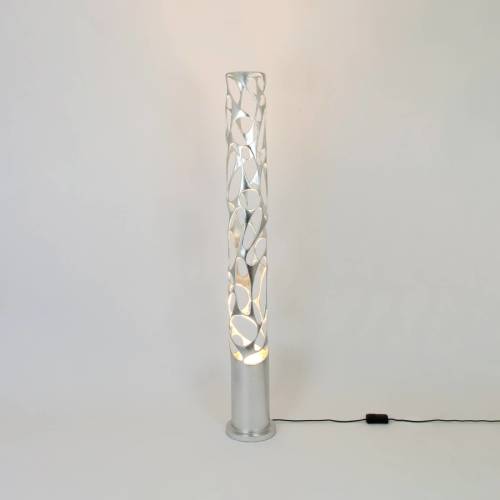 HOLLÄNDER Vloerlamp Talismano, zilverkleurig, hoogte 176 cm, ijzer