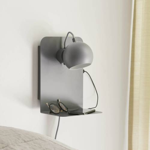 Frandsen Ball USB wandlamp grijs mat