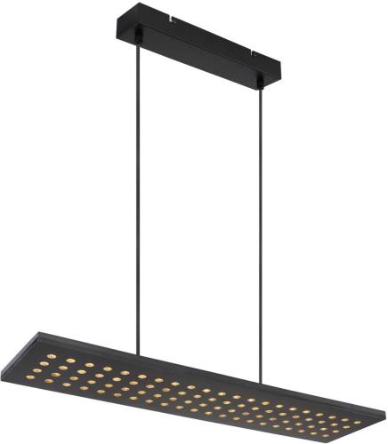 GLOBO LED hanglamp Dolores, mat zwart/zwart