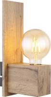 GLOBO Wandlamp Erna in houtoptiek