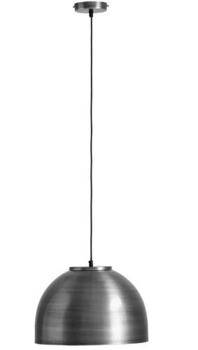 GLOBO Hanglamp Hermi I met metalen kap Ø 40cm, grijs
