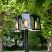 Lutec Lantaarnpaal Fia, 3-lamps, IP44