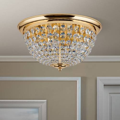 Orion Plafondlamp Plafond, goud/transparant, Ø 47 cm