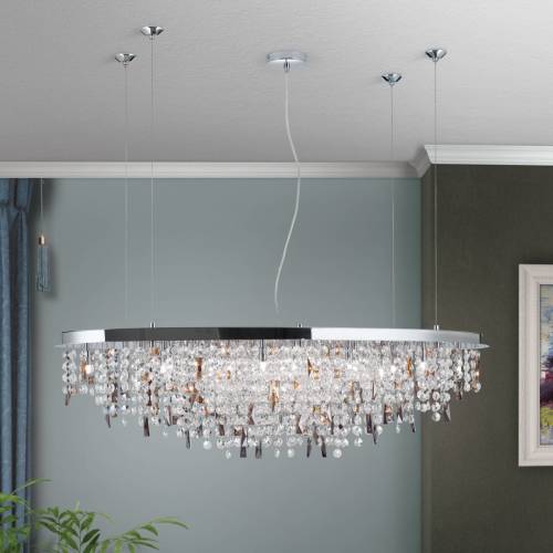 Orion Hanglamp Crystalriver met kristalbezetting chroom