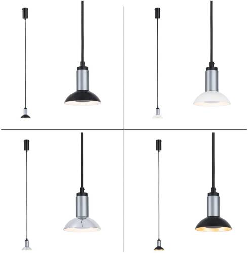 Paulmann Runa hanglamp, zwart/antraciet