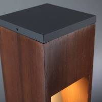 Paulmann LED sokkellamp hout, hoogte 60 cm