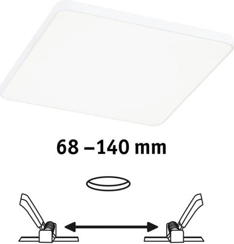 Paulmann Veluna Edge LED inbouw IP44 4000K 16x16cm