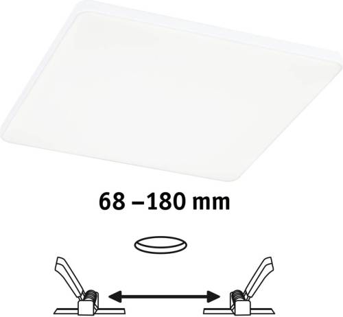 Paulmann Veluna Edge IP44 4000K dimmer 20x20cm