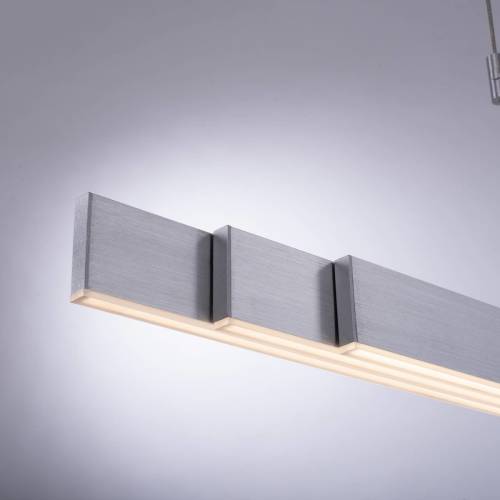 Pure Moto LED hanglamp met dimmer, zilver