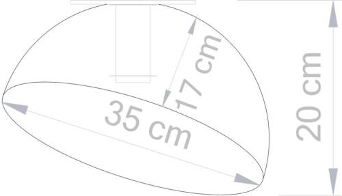 Sigma Plafondlamp Sfera, Ø 35cm, zwart/goud