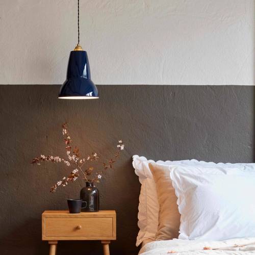 Anglepoise Original 1227 Brass Midi hanglamp blauw