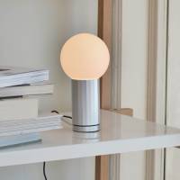 HAY Turn on LED tafellamp met dimmer, voet alu