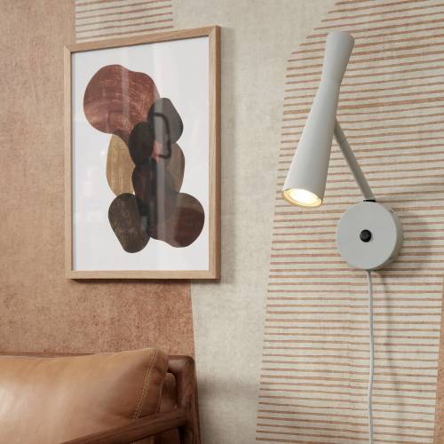 it's about RoMi Het gaat om Romi wandlamp Bordeaux, lichtgrijs