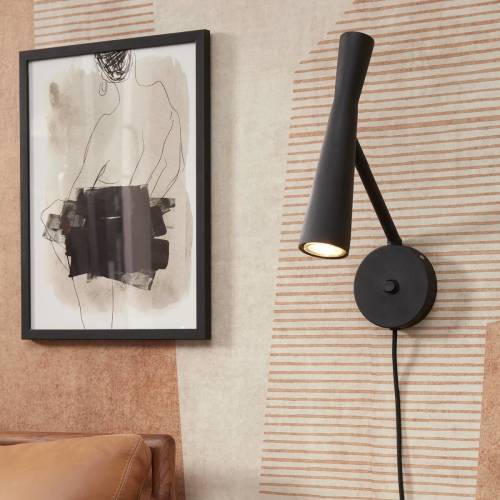 it's about RoMi Het gaat om Romi wandlamp Bordeaux, zwart