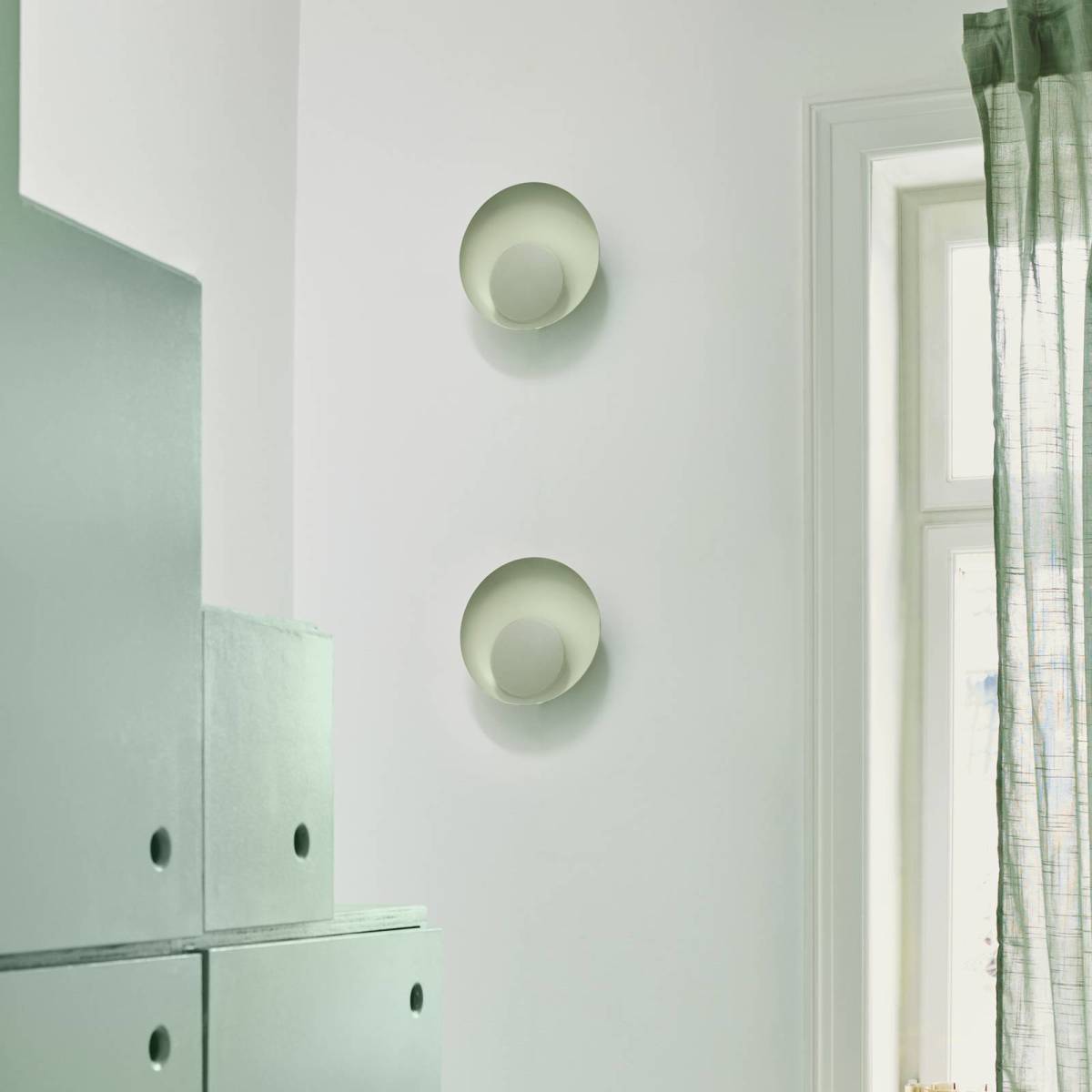 Nordlux LED wandlamp Marsi met kabel/stekker, groen