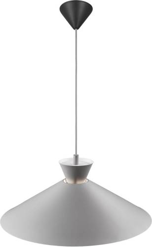 Nordlux Dial hanglamp met metalen kap, grijs, Ø 45 cm