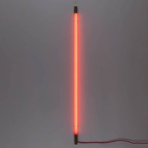 Seletti LED wandlamp Linea goud, rood