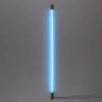 Seletti LED wandlamp Linea goud, blauw