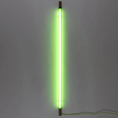 Seletti LED wandlamp Linea goud, groen