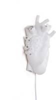 Seletti LED wandlamp Heart Lamp van porselein, wit