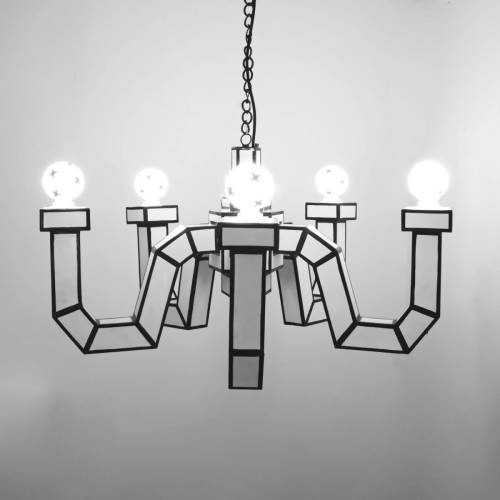 Seletti LED kroonluchter Cut & Paste, 5-lamps