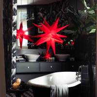 Sterntaler LED ster IP44 Zack rood Ø 55 cm