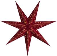 Sterntaler fluweel papieren ster, Ø 75 cm rood