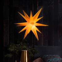 Sterntaler LED ster IP44 Zack geel Ø 40 cm