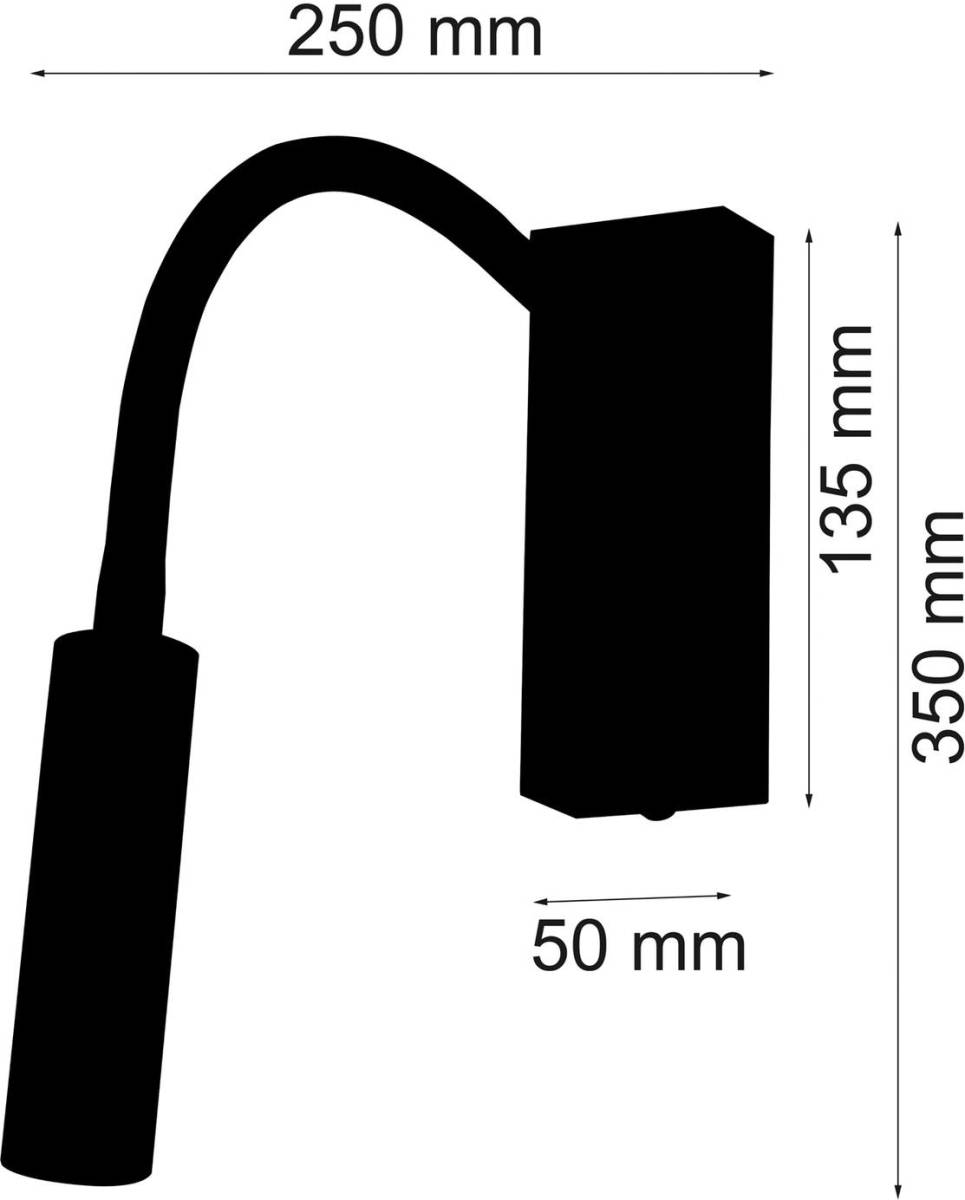 Busch LED wandlamp Rocco, chroom Flexarm grijs