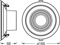 LEDVANCE Decor Filament Ripple LED downlight