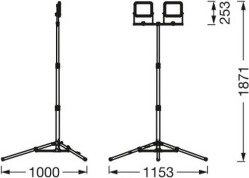 LEDVANCE LED-Worklight Value Tripod 2-lamps 2 x 30 W