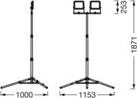 LEDVANCE LED-Worklight Value Tripod 2-lamps 2 x 30 W