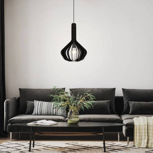 Eglo Hanglamp Velasco in zwart, Ø 38 cm