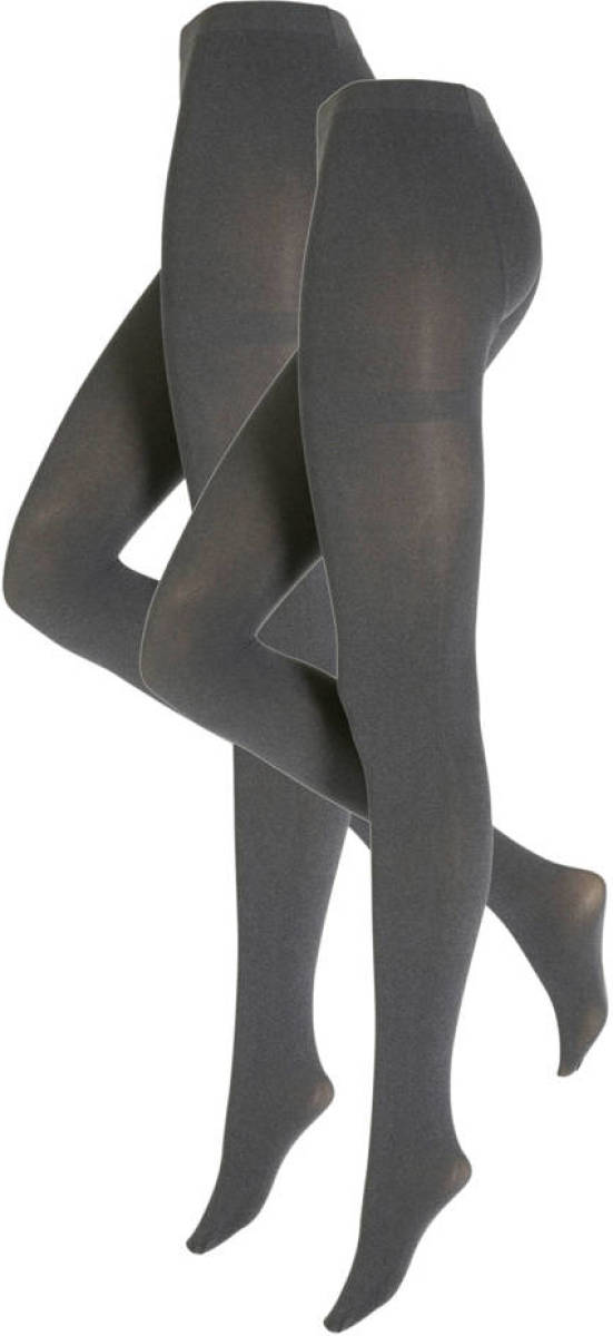 whkmp's own microfibre panty 60 denier set van 2 antraciet