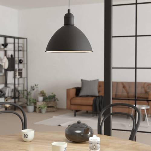 Eglo Vintage-hanglamp Priddy, 1-lamp, zwart