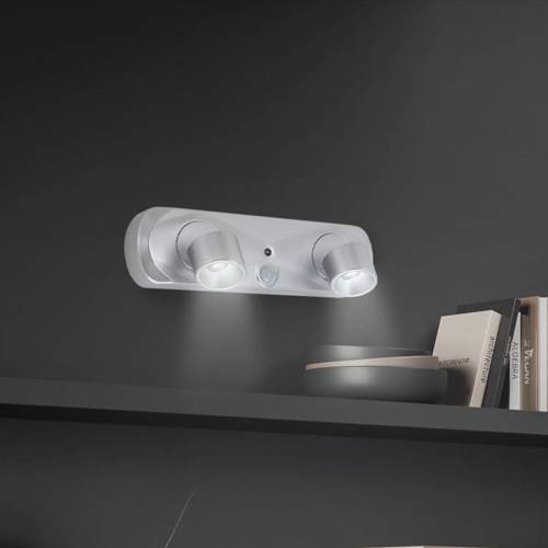 Briloner LED wandlamp Terya, batterij, 6.500K, 2-lamps
