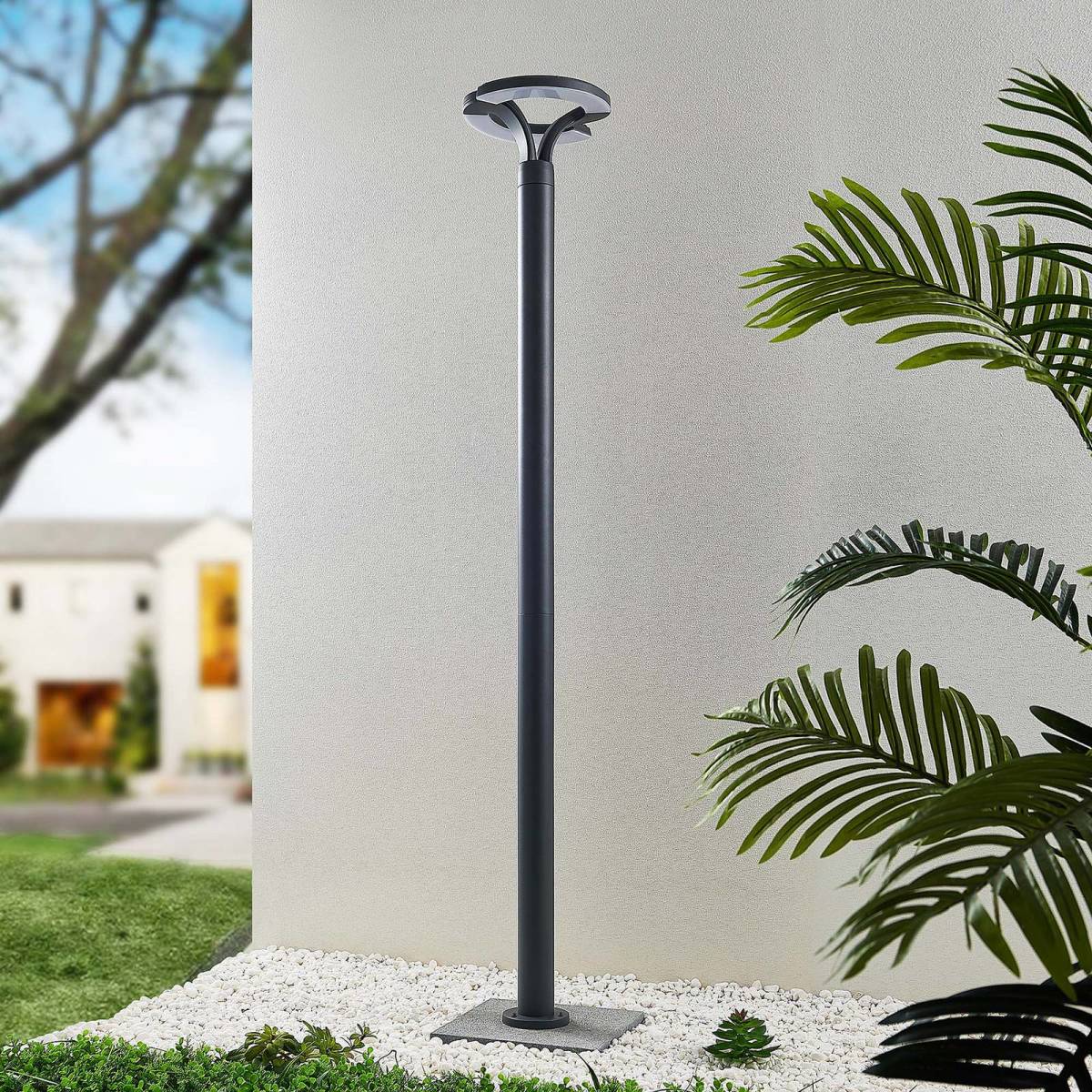 Lindby LED lantaarnpaal, cirkel