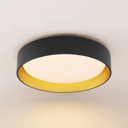 Lindby Gracjan LED plafondlamp CCT zwart goud