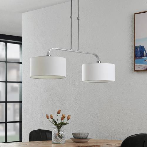 Lindby Jevanna hanglamp, 2-lamps, wit