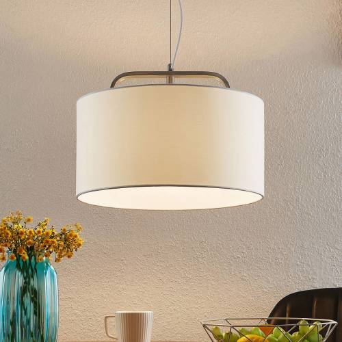 Lindby Jevanna hanglamp, 1-lamp, wit