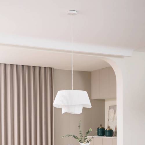 Lindby Eryndor hanglamp met stoffen kap