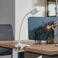 Lindby klemlamp Maori, wit, CCT, dimbaar