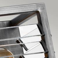 Elstead Wandlamp Louvre in industrieel ontwerp, 2-lamps