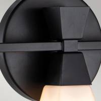Elstead Badkamer wandlamp Bowtie, mat zwart, 3-lamps